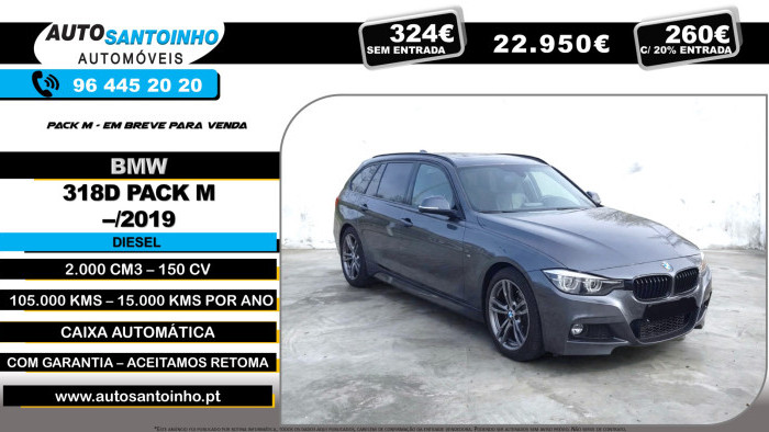 BMW S&eacute;rie 3 - 318 Pack M